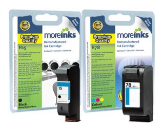 Remanufactured 15 / 78 Ink Cartridges for HP Officejet PSC Printers