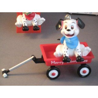 102 Dalmations Puppy Dog in Red Wagon Christmas Ornament