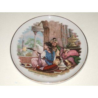 Collector Plate of Persian Couple   Could Be Scheherazade