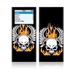 Flame Skull Skin Decal Sticker for Apple iPod Touch 2G