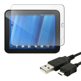 For HP Touchpad WiFi 16 32GB Screen Protector USB Cable