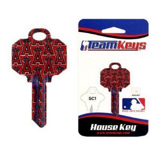 MLB Angels Schlage Team Logo Key: Sports & Outdoors