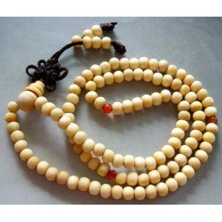 108 Wood Beads Tibetan Buddhist Prayer Mala Necklace