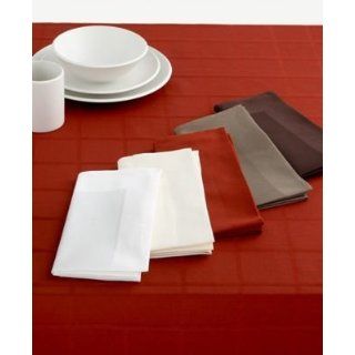  Satin Band White Tablecloth   Rectangle 60 x 104 in.