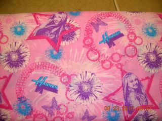 Hannah Montana Charm Bracelet 100 Cotton Fabric 68x45 Pinks Huge