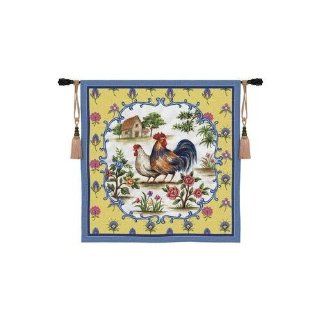 Country Roosters Wall Hanging   53 x 53 Wall Hanging Home