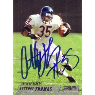 Anthony Thomas autographed Chicago Bears card: Everything