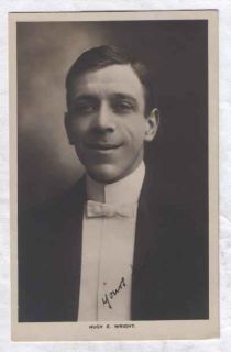 UK Edwardian Actor Hugh E Wright 1909 Postcard