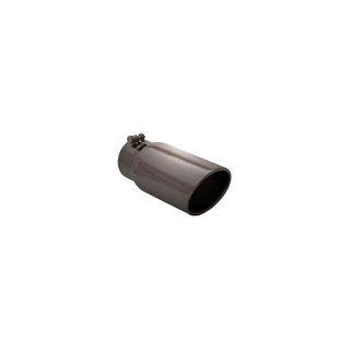Black Stainless Steel Angled Cut Exhaust Tip    Automotive