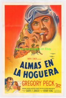 Twelve OClock High Movie Poster Span Ver Gregory Peck