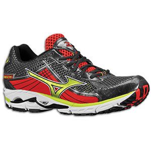 Mizuno Wave Rider 15   Mens   Running   Shoes   Anthracite/Lime Punch