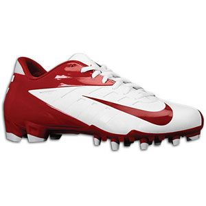Nike Vapor Pro Low TD   Mens   Football   Shoes   White/Team Crimson