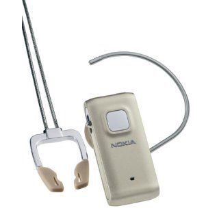 Nokia BH 800 Bluetooth Headset   Silver White Cell Phones
