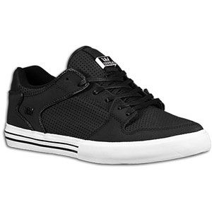 Supra Vaider Low   Mens   Skate   Shoes   Black Perf Tuf