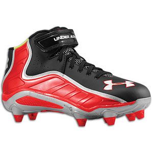Under Armour Fierce Havoc Mid D   Mens   Football   Shoes   Black/Red