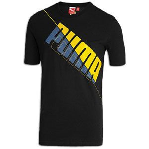 PUMA Casa Corn Fins T Shirt   Mens   Casual   Clothing   Black