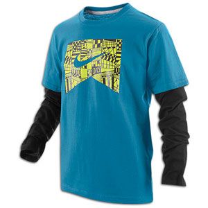 Nike Crazed 2 Fer L/S T Shirt   Boys Grade School   Casual   Clothing