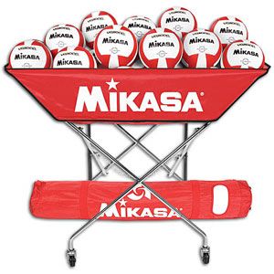 Mikasa Hammock 24 Ball Cart   Volleyball   Sport Equipment   Scarlet