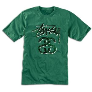 Stussy Stock Ss Collage   Mens   Skate   Clothing   Spruce Green