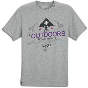 LRG 147% Mantra Tree S/S T Shirt   Mens   Skate   Clothing   Ash