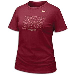 Nike College Chrome Faster T Shirt   Womens   Florida State   Team