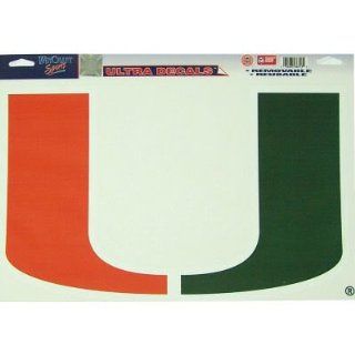 University Of Miami (Florida) Ultra Decal 11x17 Sports