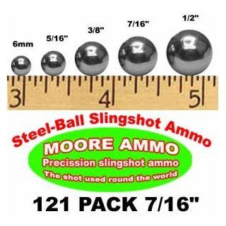 121 pack 7/16 Steel Ball slingshot ammo (1 1/2 lbs