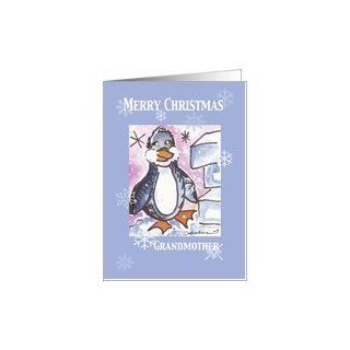 Penguin Merry Christmas Grandmother Card