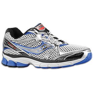 Saucony ProGrid Guide 5   Mens   Running   Shoes   White/Silver/Royal