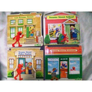  Street Board books   Set of 4 books   Sesame Street School, 123