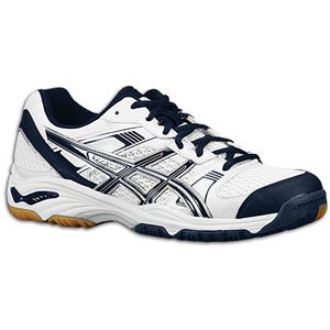 ASICS® Gel 1140V   Womens   Volleyball   Shoes   White/Navy/Silver