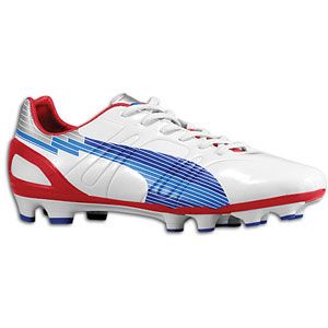 PUMA evoSPEED 3 FG   Mens   Soccer   Shoes   White/Limoges/Ribbon Red