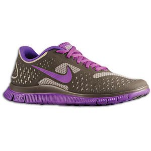 Nike Free Run 4.0   Womens   Running   Shoes   Dark Mushroom/Laser