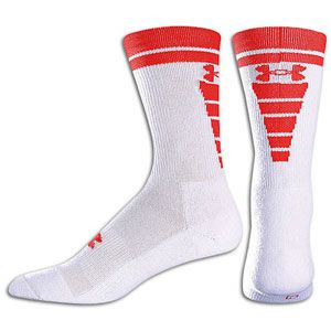 Under Armour Zagger Sock   Mens   Football   Accessories   White/Red