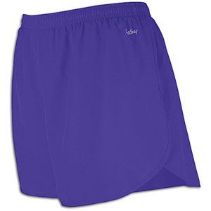  Solid Half Split Short   Womens   Running   Clothing   Purple