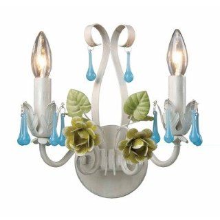 Sterling Industries 123 008 2 Light Green Blue Wall Sconce