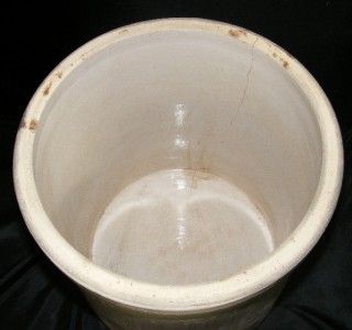 Antique 6 Gal Uhl Pottery Co Huntingburg Indiana Acorn Wares Stoneware