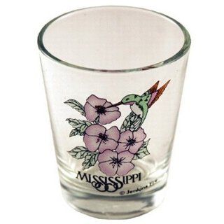 Mississippi Shot Glass 2.25H X 2 W Hummingbird W/   Case