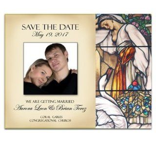 130 Save the Date Cards   Stained Glass Maiden Office