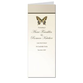 130 Wedding Programs   Butterfly Taupe & Harvest Office