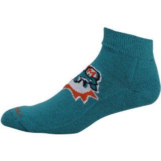 NFL Reebok Miami Dolphins Aqua Jacquard Logo Ankle Socks