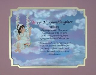  Personalized Gift for Birthday or Christmas Angel Background
