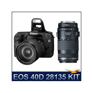 Canon EOS 40D SLR w/ 28 135 + 70 300 IS Lens (Includes $