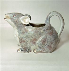 Antique Rat Creamer Cream Milk Pitcher Figural Unusual Old English
