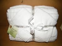Mangano True Perfection 9 Piece Luxury Towel Collection White NWT