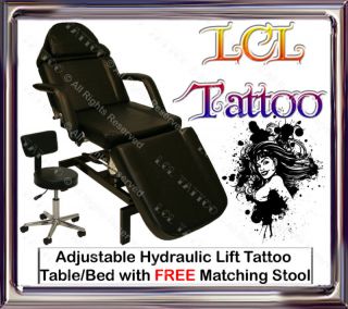 Tattoo Hydraulic Massage Table Facial Bed Chair Stool