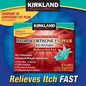 Kirkland Hydrocortisone Plus Anti Itch 8 oz Cortizone