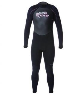 Hyperflex Wetsuits Mens Cyclone 3 2mm Full Suit Black Red 3XL