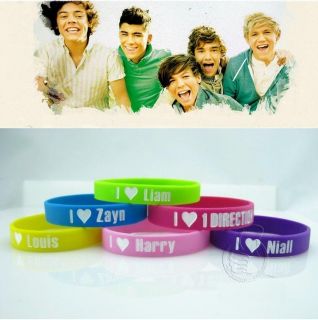 Love One Direction 1D Wristband Harry Liam Louis Zayn Niall Band