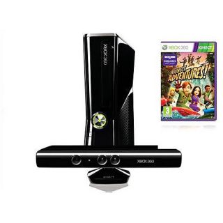 Microsoft Xbox 360 S Kinect Adventures Bundle 4 GB Matte Black Console